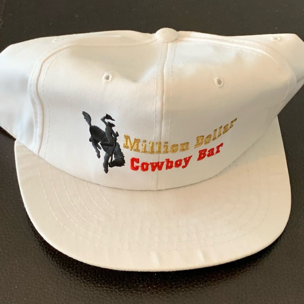 Million Dollar Cowboy Bar Hat Cap Snap Back  Jackson Hole Wyoming Embroidered